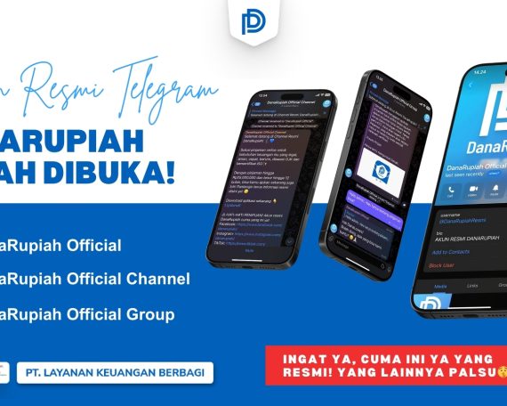 Akun resmi Telegram DanaRupiah telah dibuka! Dapatkan info dan penawaran eksklusif hanya dari akun resmi. Waspada dan hindari penipuan!