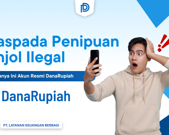 Waspada penipuan pinjol ilegal yang mengatasnamakan DanaRupiah! Hanya gunakan akun resmi DanaRupiah untuk transaksi aman.